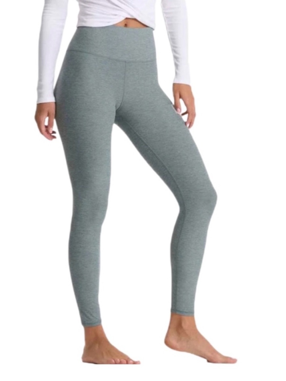 Vuori Clean Elevation Legging - Blue/green grey heather